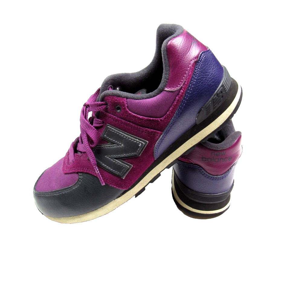 New Balance 574 Womens Shoes Size 6 Purple Black Sneakers Lace Athletic